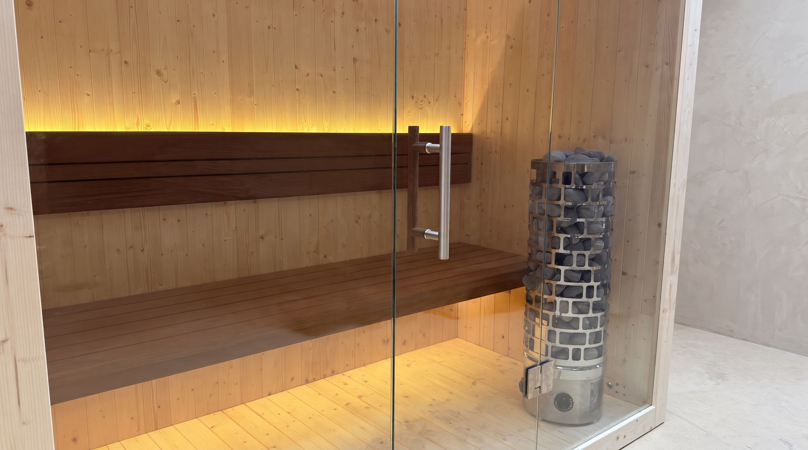 Finse sauna S-Line Nordiq 210 Single, interieur